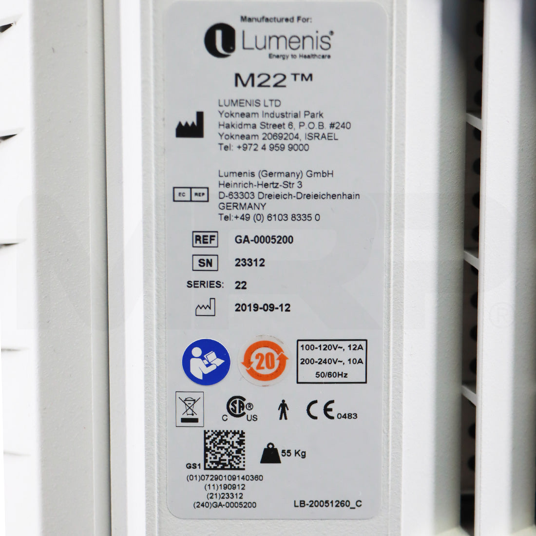 2019 Lumenis M22 IPL Laser System ResurFX Hair Removal Skin Rejuvenation