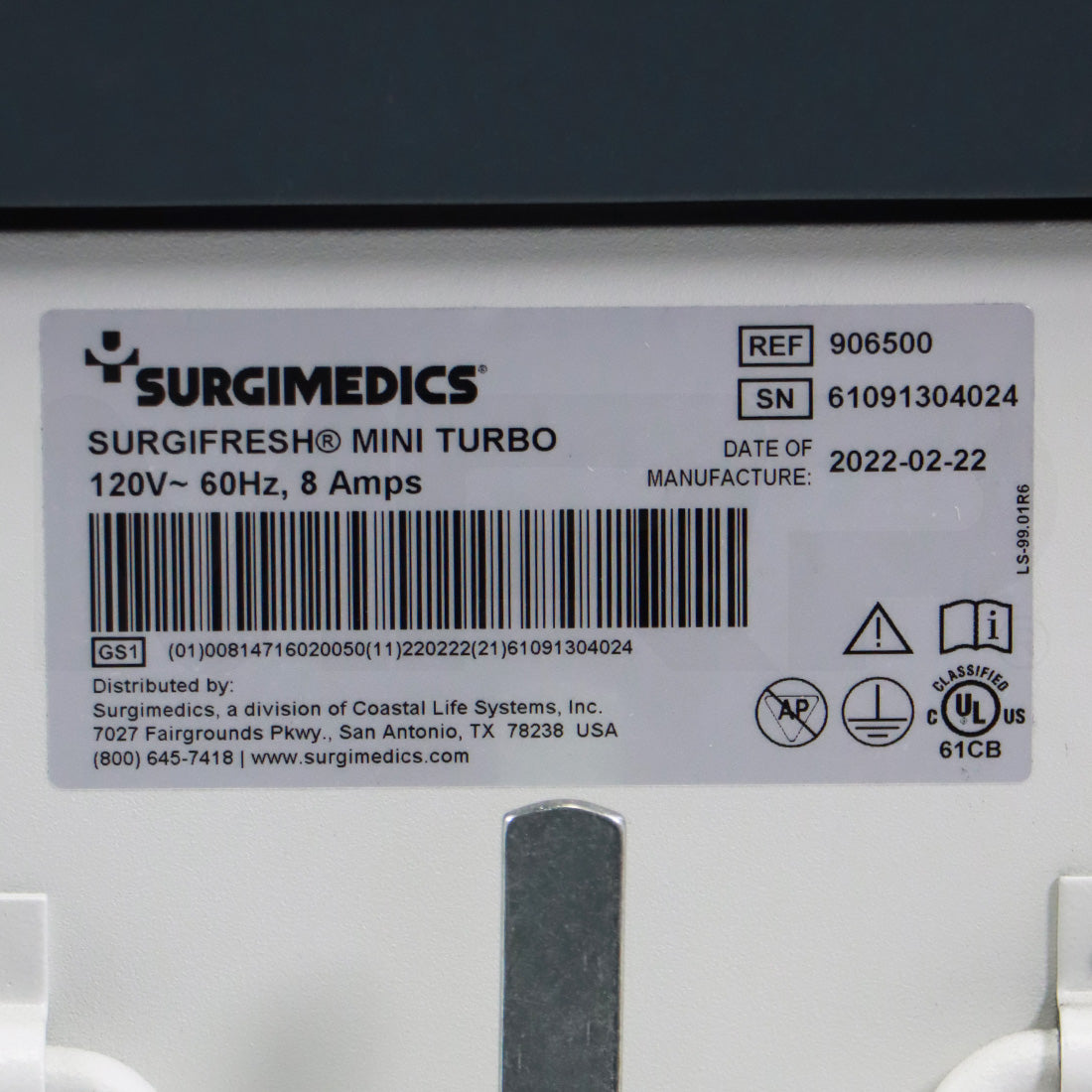 2022 SurgiMedics Surgifresh Mini Turbo Evacuation System 906500