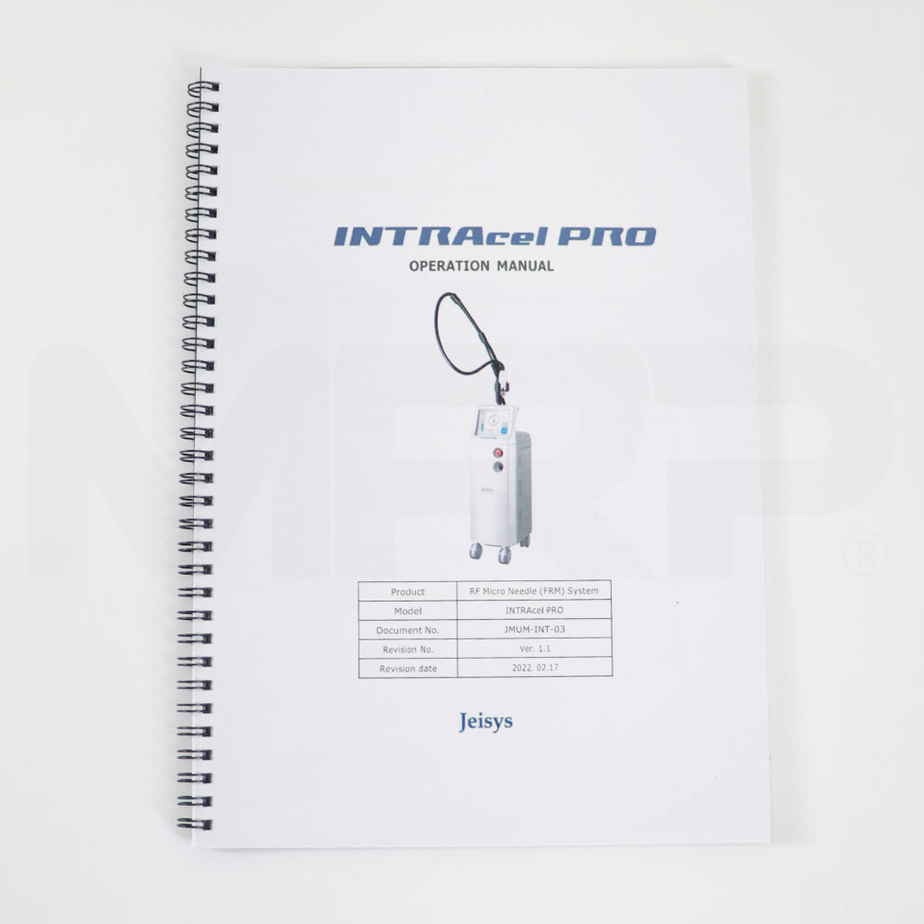 Jeisys Medical 2022 INTRAcel PRO Opetation Manual Ver. 1.1 JUMU-INT-03