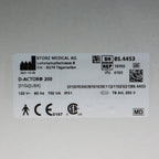 2021 Storz Medical AG D-Actor 200 Compressed Air Ballistic Pulse Wave System