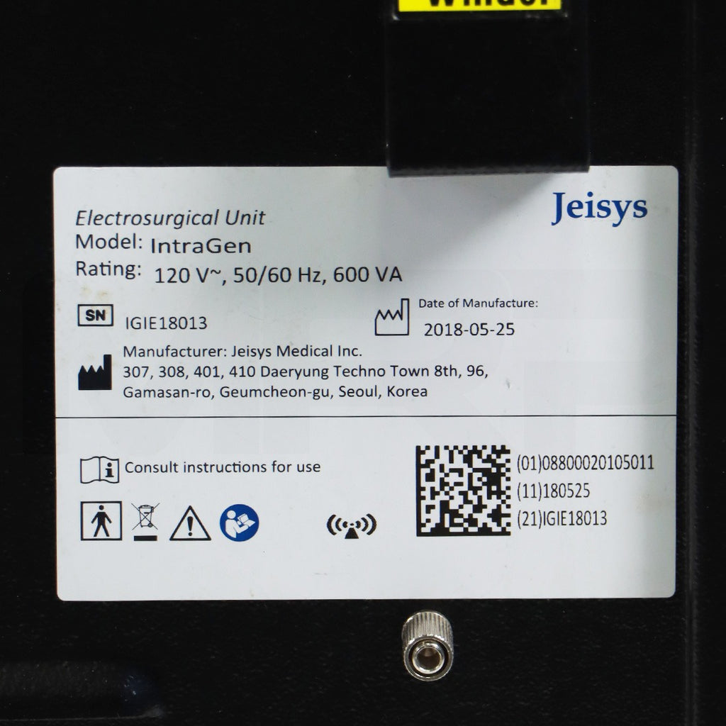 2018 Jeisys IntraGen Electrosurgical Skin Tightening System