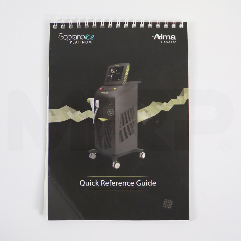 Alma Lasers Soprano Ice Platinum Quick Reference Guide