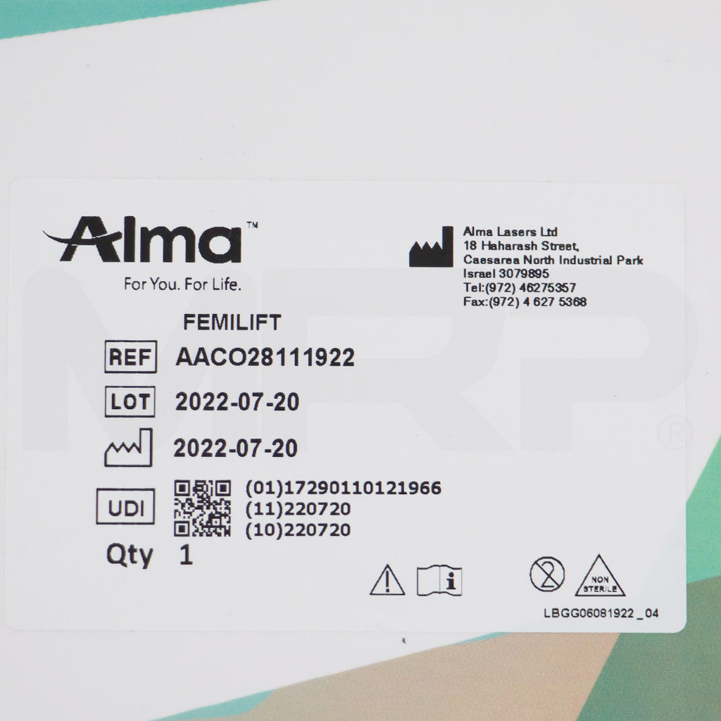 Alma Lasers FemiLift Pixel CO2 Training Vaginal Probe Cover AACO28111922