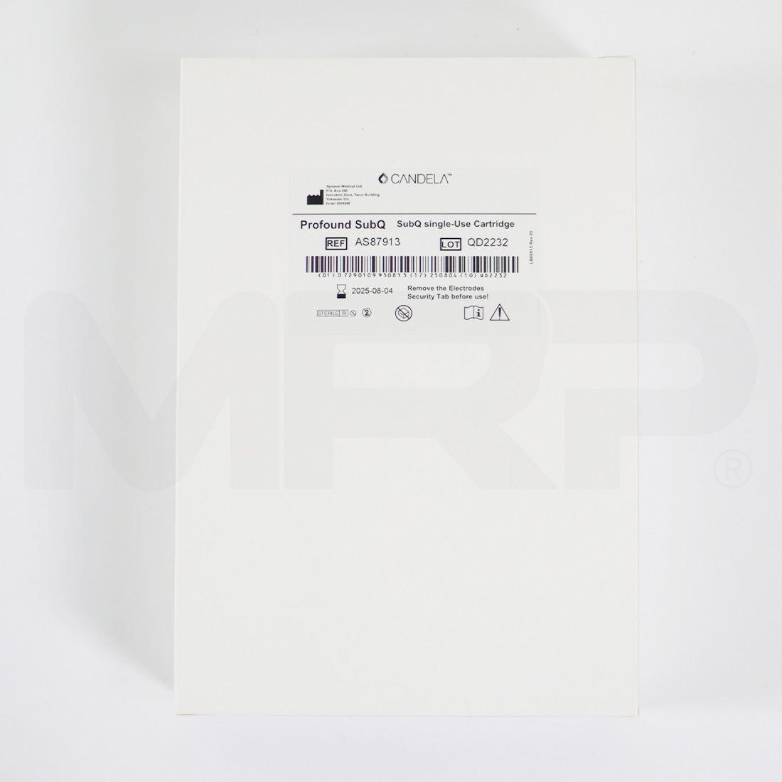 Syneron Candela Profound SubQ Single-Use Cartridge 6pk AS87913 EXP 08/04/2025