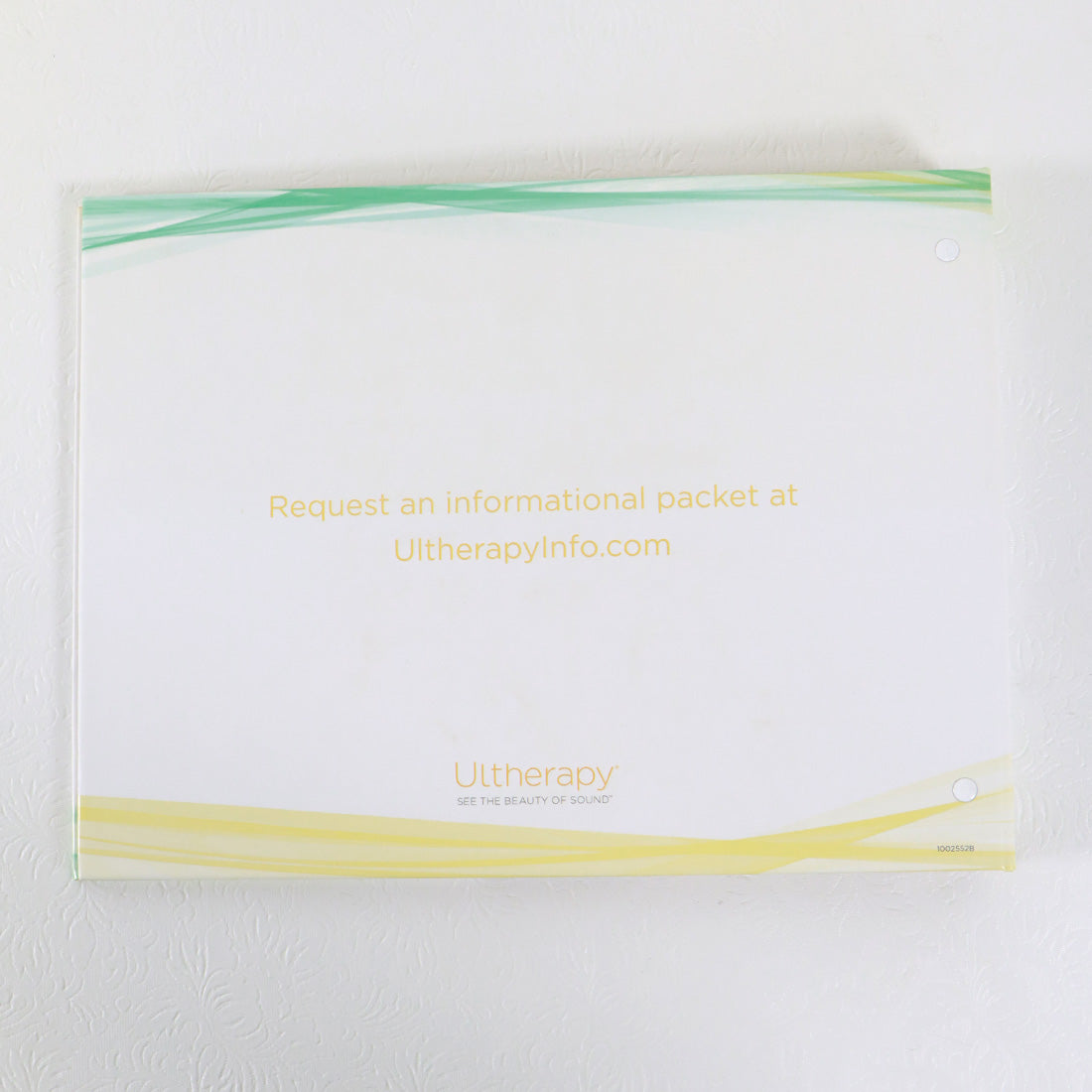 Ultherapy: The Uplifting Solution For Sagging Skin Treatment Info Book 1002554B