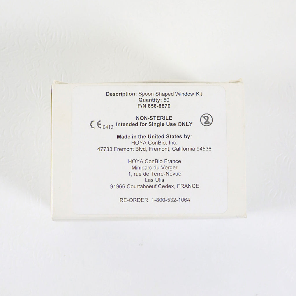 Hoya ConBio MedLite C6 Laser Protective Spoon Shaped Windows Kit 50Pk 656-8870