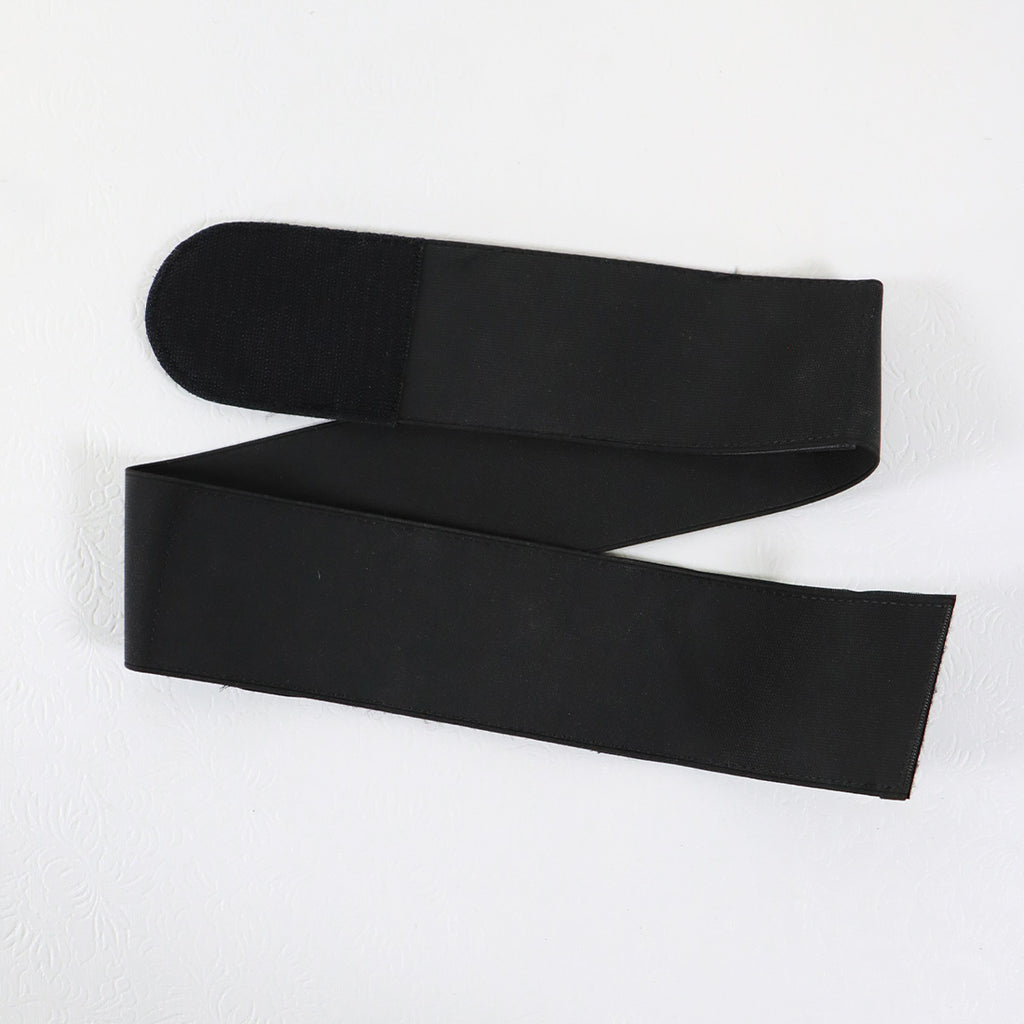 Black Vinyl Velcro Patient Belt 36in L x 2.5in W Applicators Strap