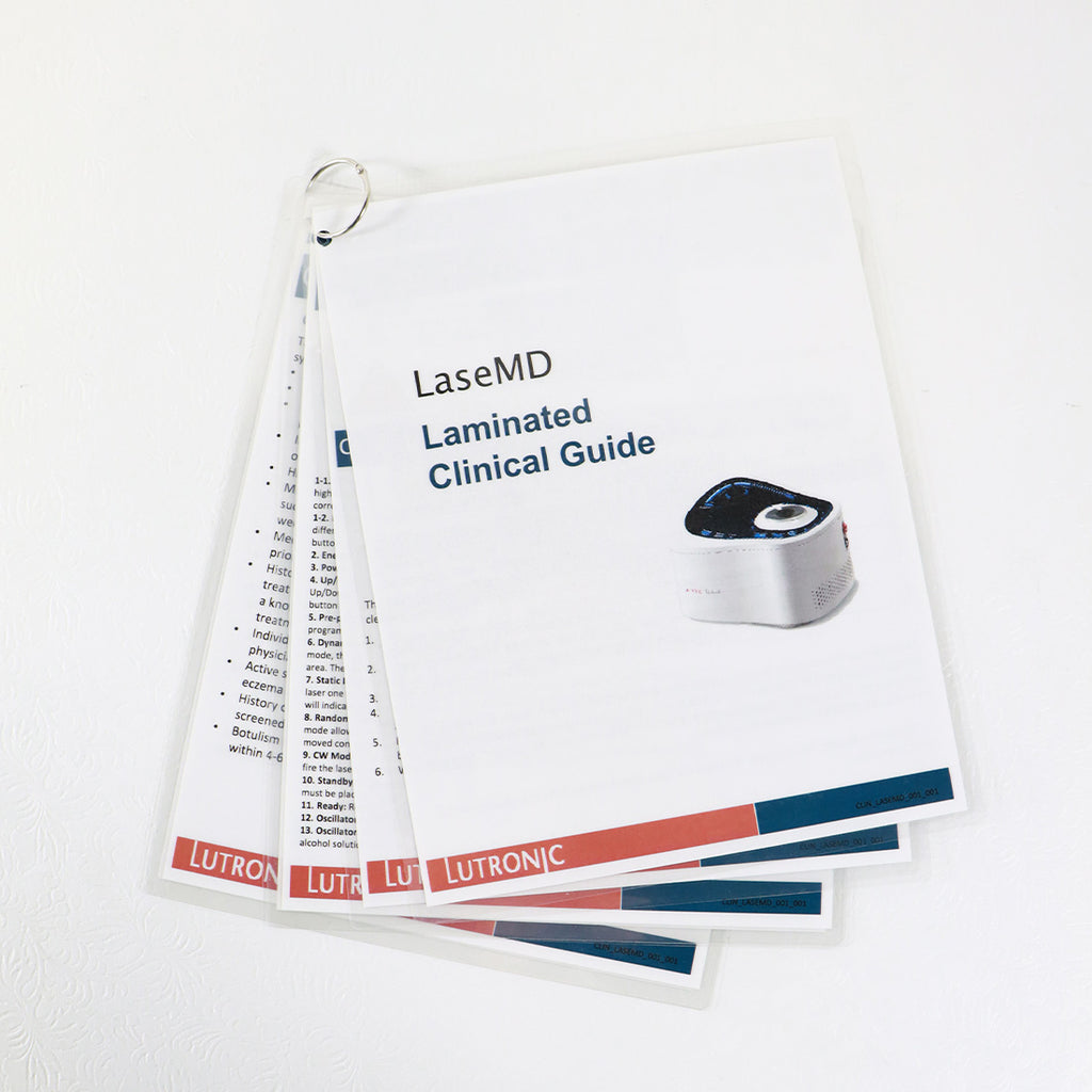 Lutronic LaseMD Laminated Clinical Guide CLIN_LASEMD_001_001