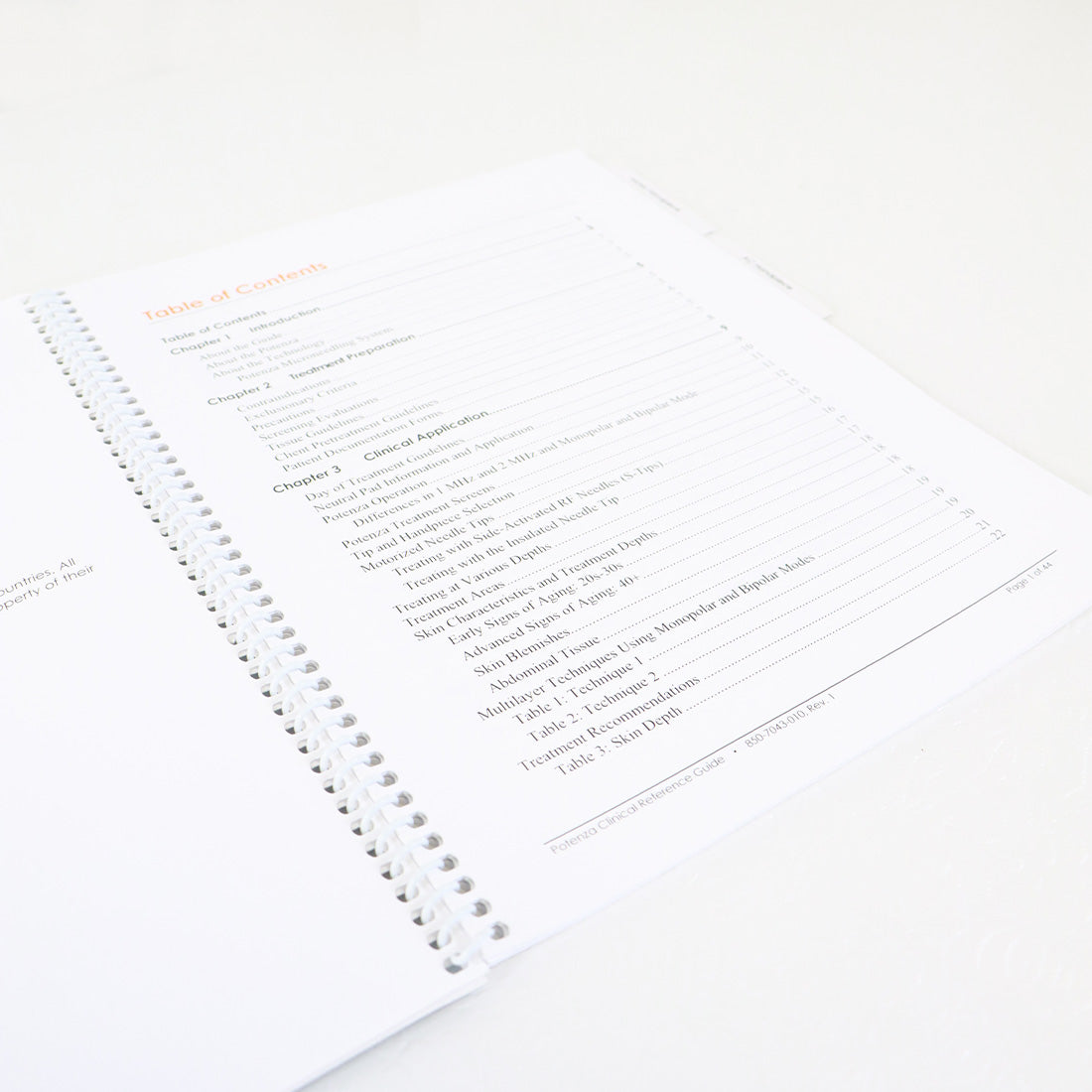 Cynosure Potenza Clinical Reference Guide Booklet 850-7043-010 REV 1