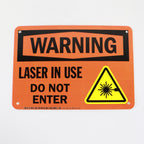 SmartSign Warning Plastic Sign “Laser In Use, Do Not Enter” S2-0572-PL-10