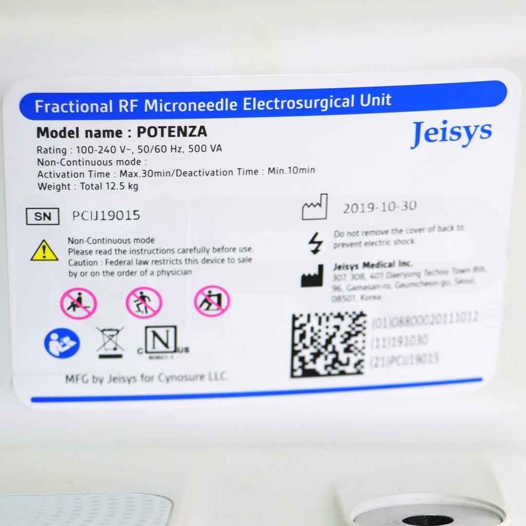2019 Jeisys Cynosure Potenza RF Microneedling System