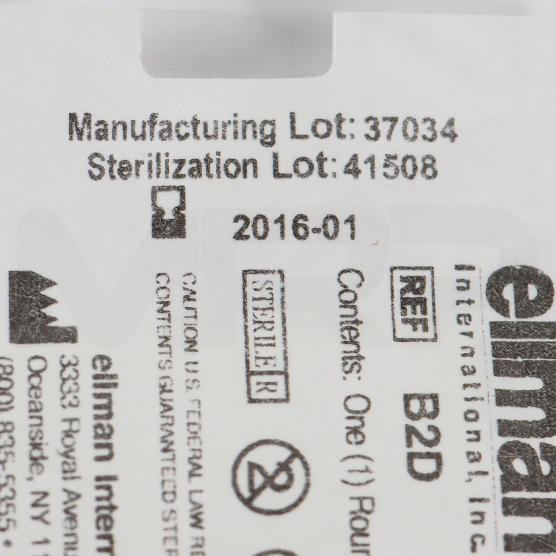 Ellman Round Loop Electrode 1/16in Shaft Sterile B2D EXP 01/2016 3pk