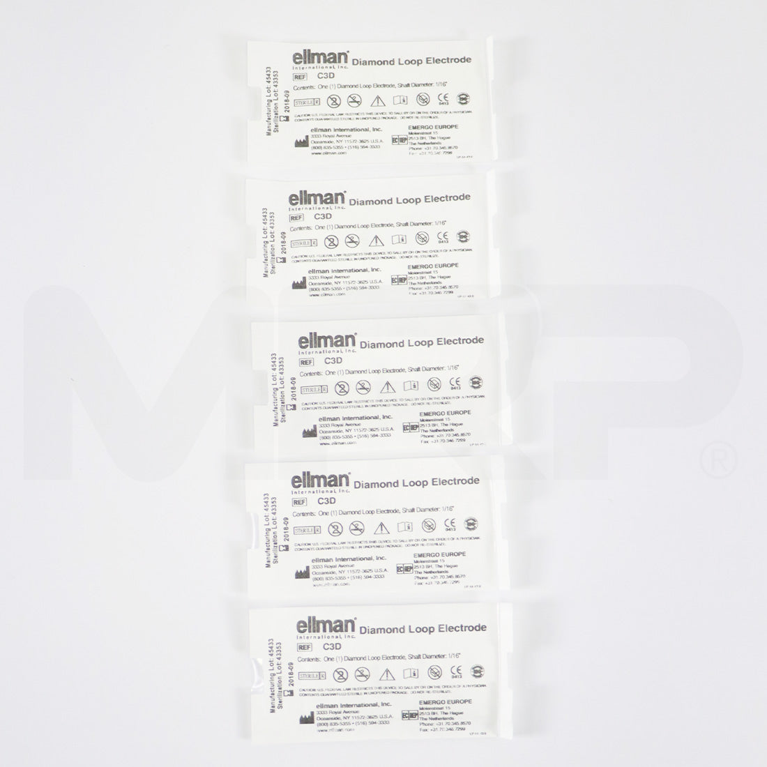 Ellman Diamond Loop Electrode 1/16in Shaft Sterile C3D EXP 09/2018 5pk