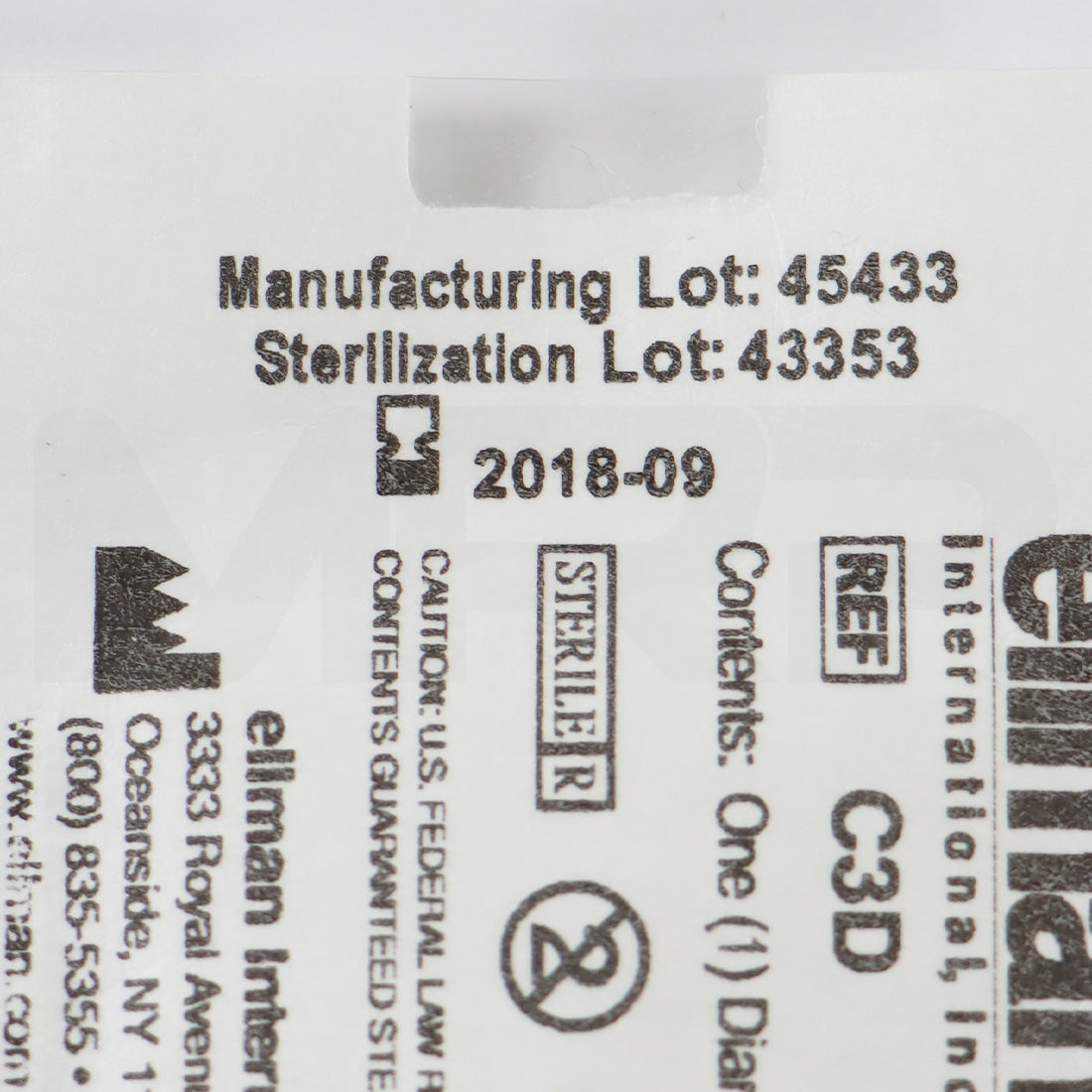 Ellman Diamond Loop Electrode 1/16in Shaft Sterile C3D EXP 09/2018 5pk