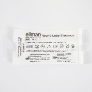 Ellman Round Loop Electrode 1/16in Shaft Sterile B1D EXP 09/2018 3pk