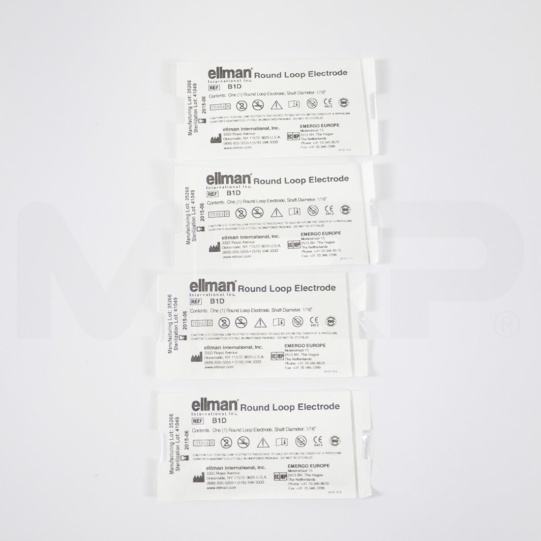 Ellman Round Electrode 1/16in Shaft Sterile B1D EXP 06/2015 4pk