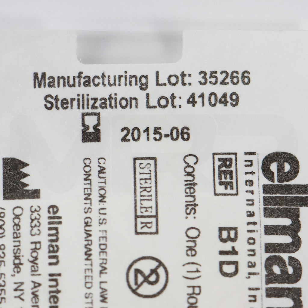 Ellman Round Electrode 1/16in Shaft Sterile B1D EXP 06/2015 4pk