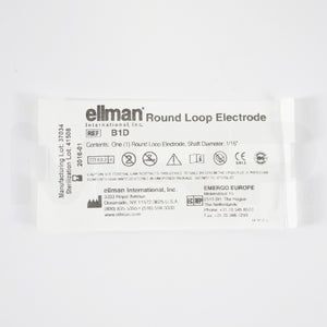 Ellman Round Loop Electrode 1/16in Shaft Sterile B1D EXP 01/2016 2pk