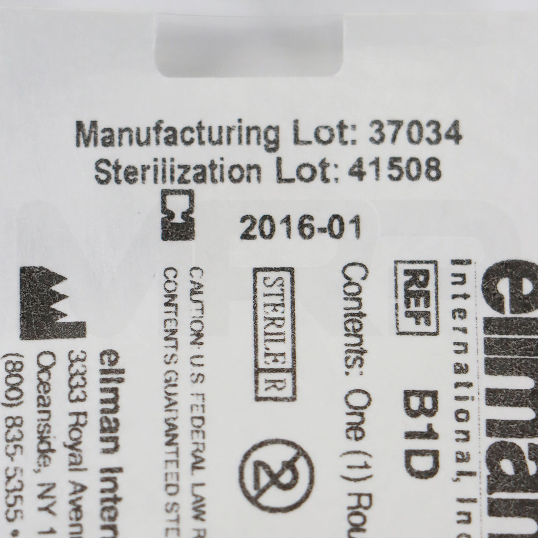 Ellman Round Loop Electrode 1/16in Shaft Sterile B1D EXP 01/2016 2pk