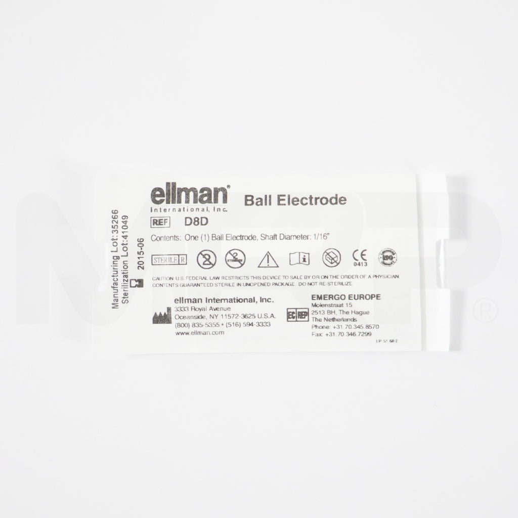 Ellman Ball Electrode 1/16in Shaft Sterile D8D EXP 06/2015 13pk
