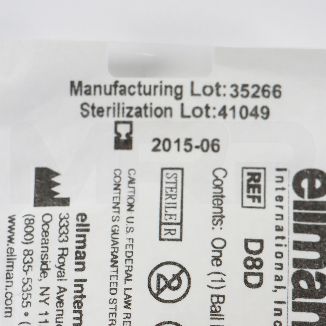 Ellman Ball Electrode 1/16in Shaft Sterile D8D EXP 06/2015 13pk