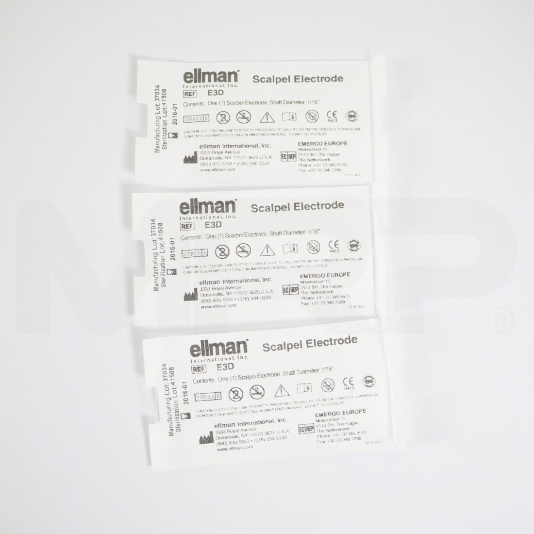 Ellman Scalpel Electrode 1/16" Shaft Diameter 3pk EXP 01/2016