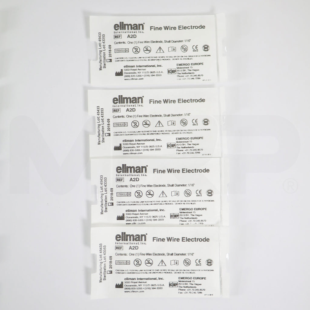 Ellman Fine Wire Electrode 1/16" Shaft Diameter A2D 4pk EXP 09/2018