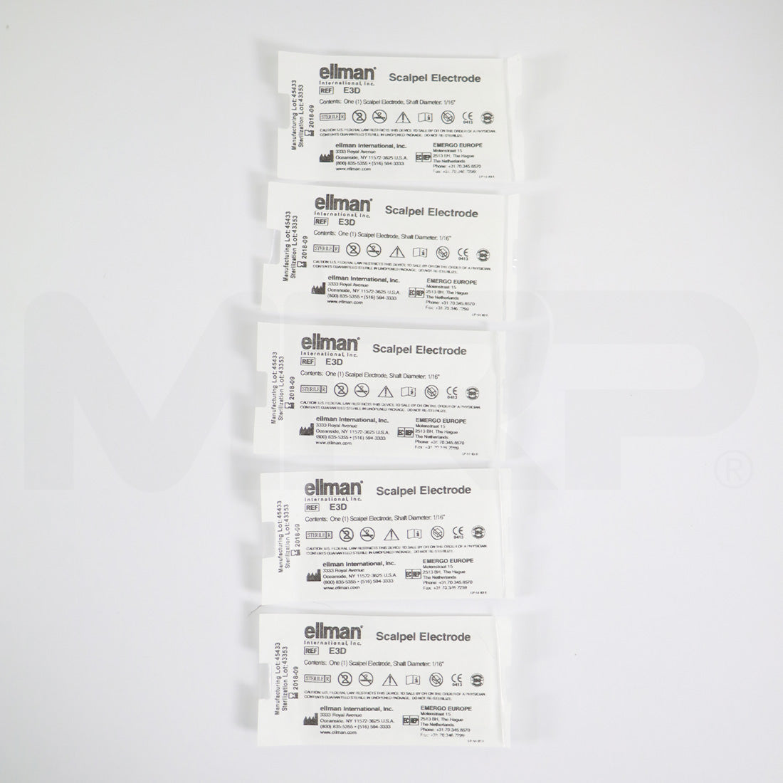 Ellman Scalpel Electrode 1/16" Shaft Diameter 5pk E3D EXP 09/2018