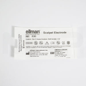 Ellman Scalpel Electrode 1/16" Shaft Diameter 5pk E3D EXP 09/2018