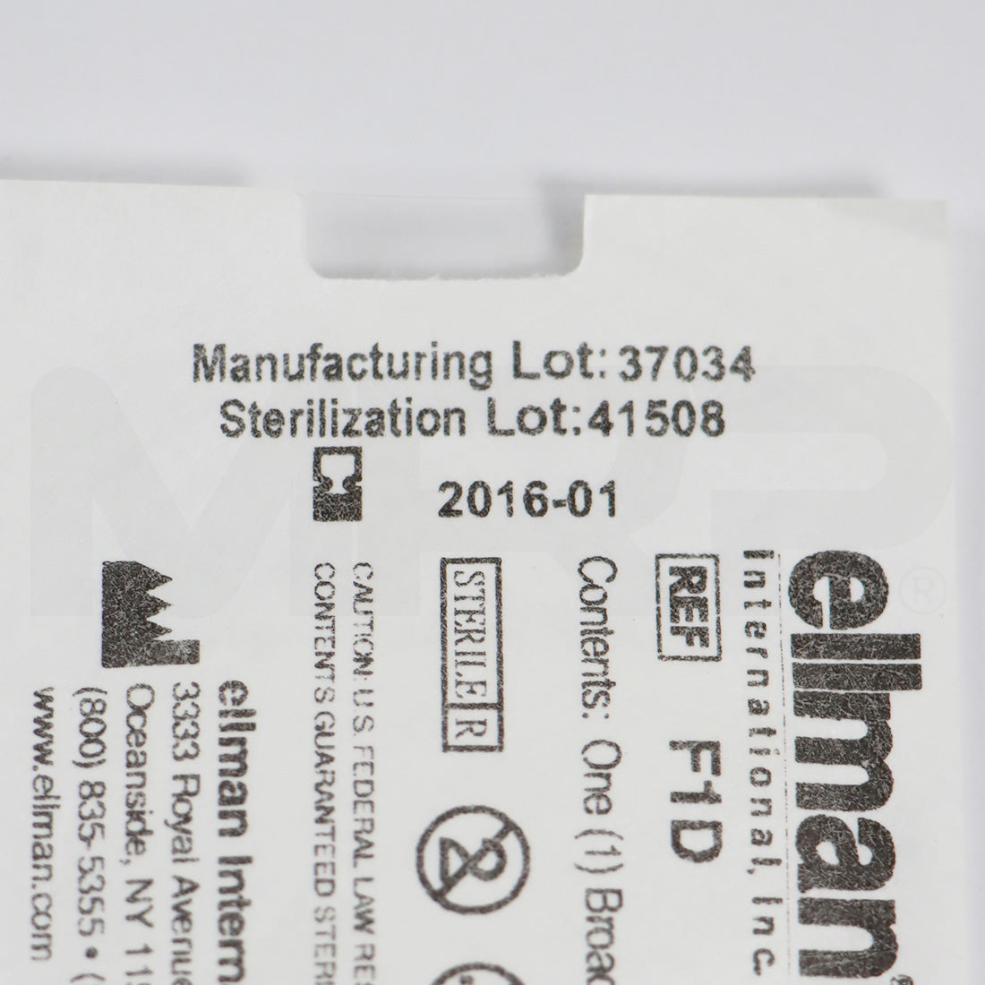 Ellman Broad Needle Electrode 1/16" Shaft Diameter F1D 3pk EXP 01/2016