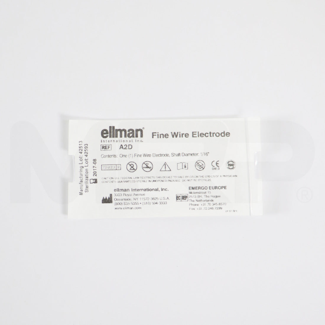 Ellman Fine Wire Electrode 1/16" Shaft Diameter A2D EXP 08/2017