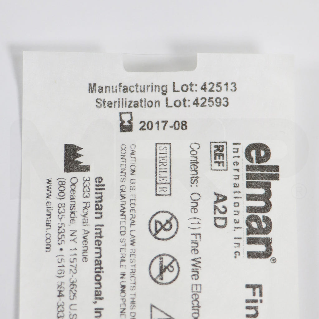Ellman Fine Wire Electrode 1/16" Shaft Diameter A2D EXP 08/2017