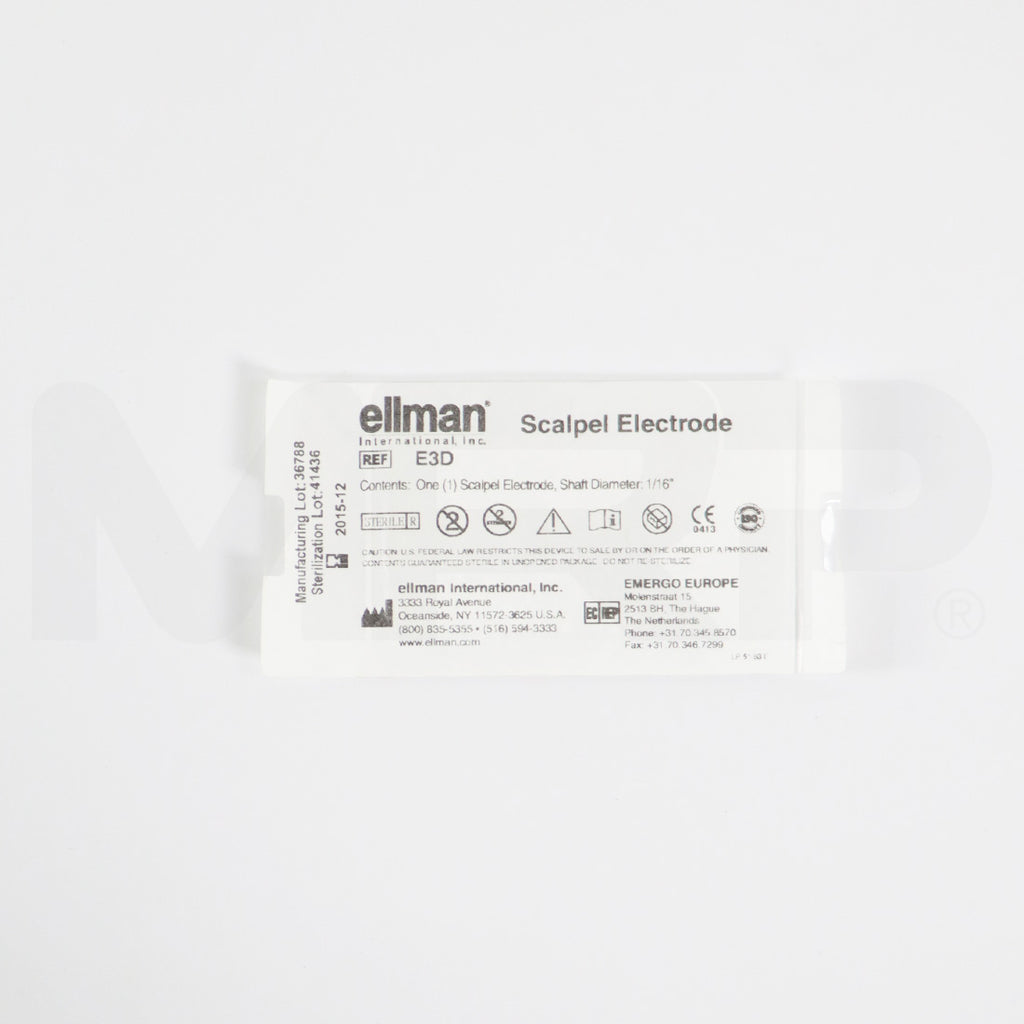 Ellman Scalpel Electrode 1/16" Shaft Diameter E3D EXP 12/2015