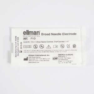 Ellman Broad Needle Electrode 1/16" Shaft Diameter F1D 15pk EXP 06/2015