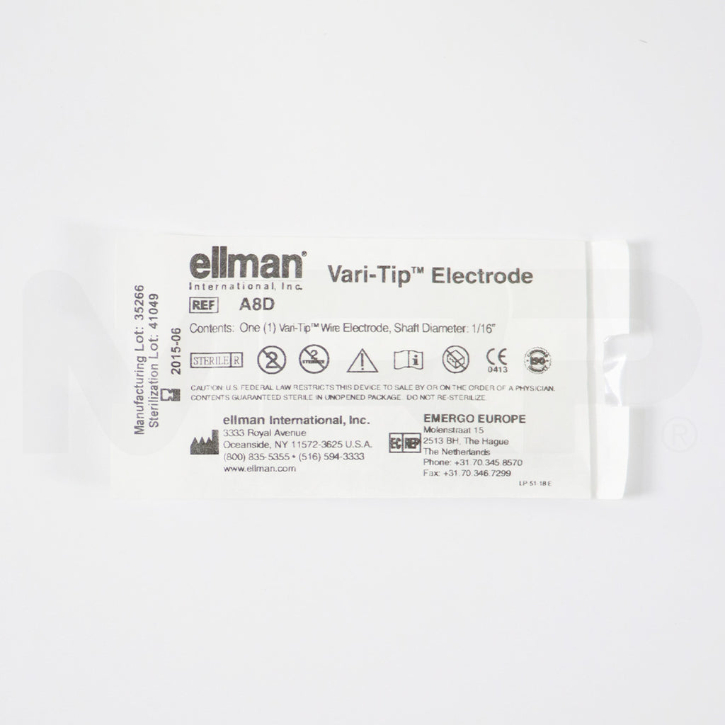 Ellman Vari-tip Electrode 1/16" Shaft Diameter A8D 6pk EXP 06/2015