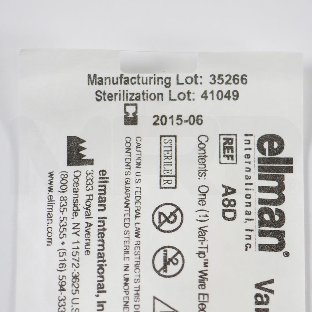 Ellman Vari-tip Electrode 1/16" Shaft Diameter A8D 6pk EXP 06/2015