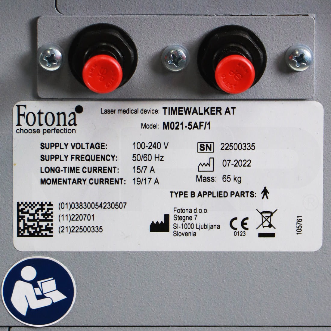 2022 Fotona TimeWalker II Fotona4D Aesthetic Laser System