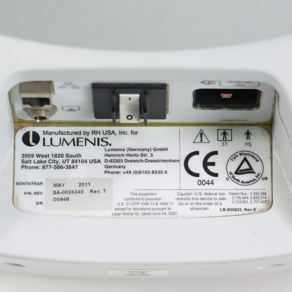 2011 Lumenis LightSheer Duet 805nm Diode Laser Hair Removal System
