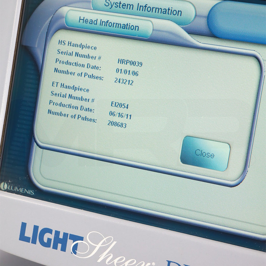 2011 Lumenis LightSheer Duet 805nm Diode Laser Hair Removal System