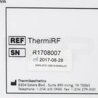 2017 ThermiAesthetics ThermiRF Temperature Control RF System W/ FLIR Thermal Camera