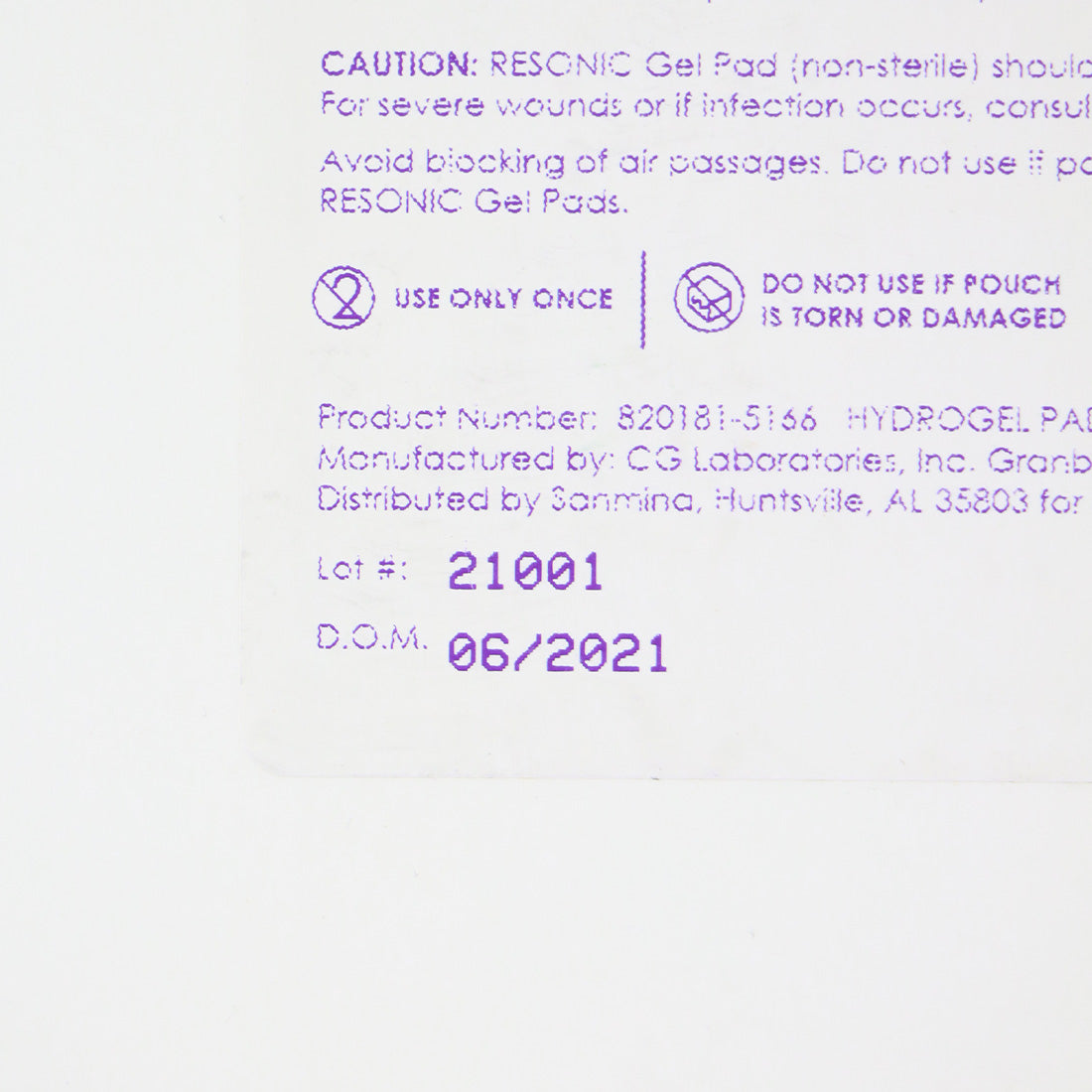 Resonic Gel Pad Protective Against Pressure Rubbing Chafing Gel Pads x5Pc