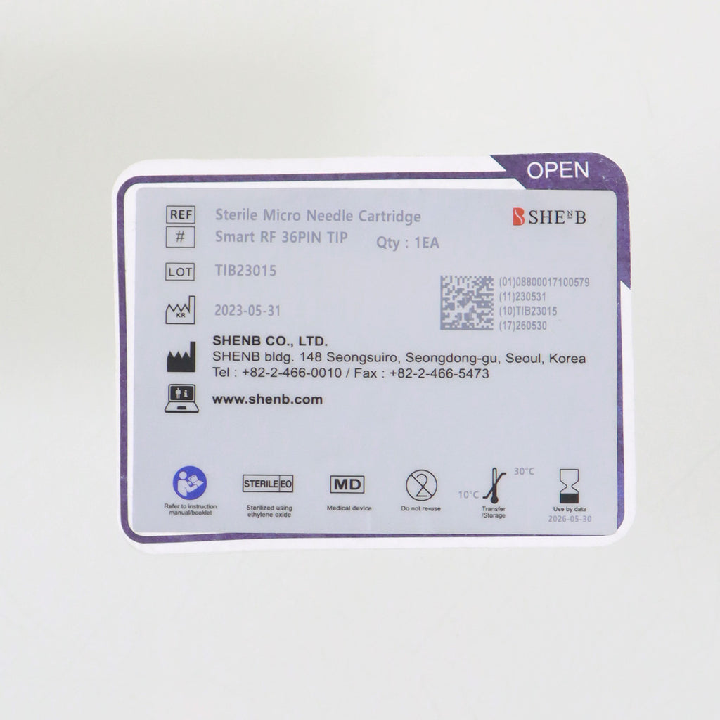 ShenB Aesthetic Micro SmartRF 36-Pin Microneedling Tip - Single Tip EXP 05/31/2026