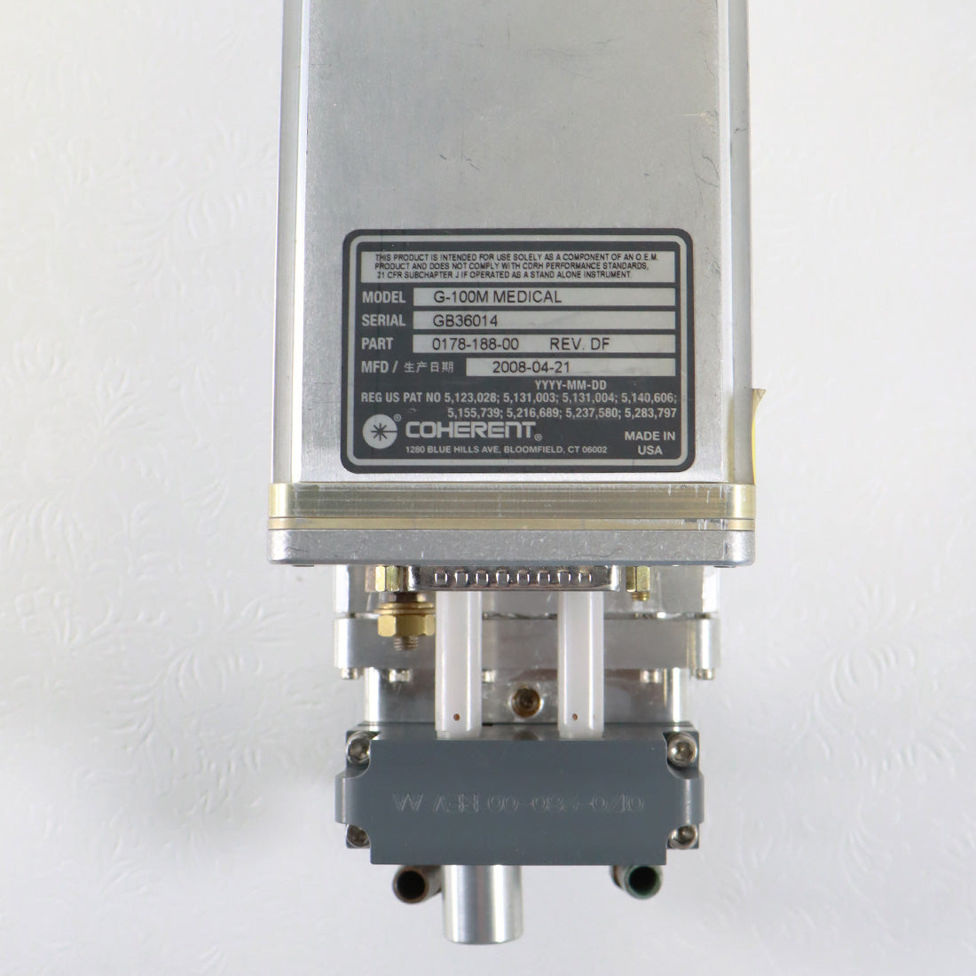 Coherent UltraPulse Encore Diamond G-100M CO2 Laser Tube Head Parts As-Is