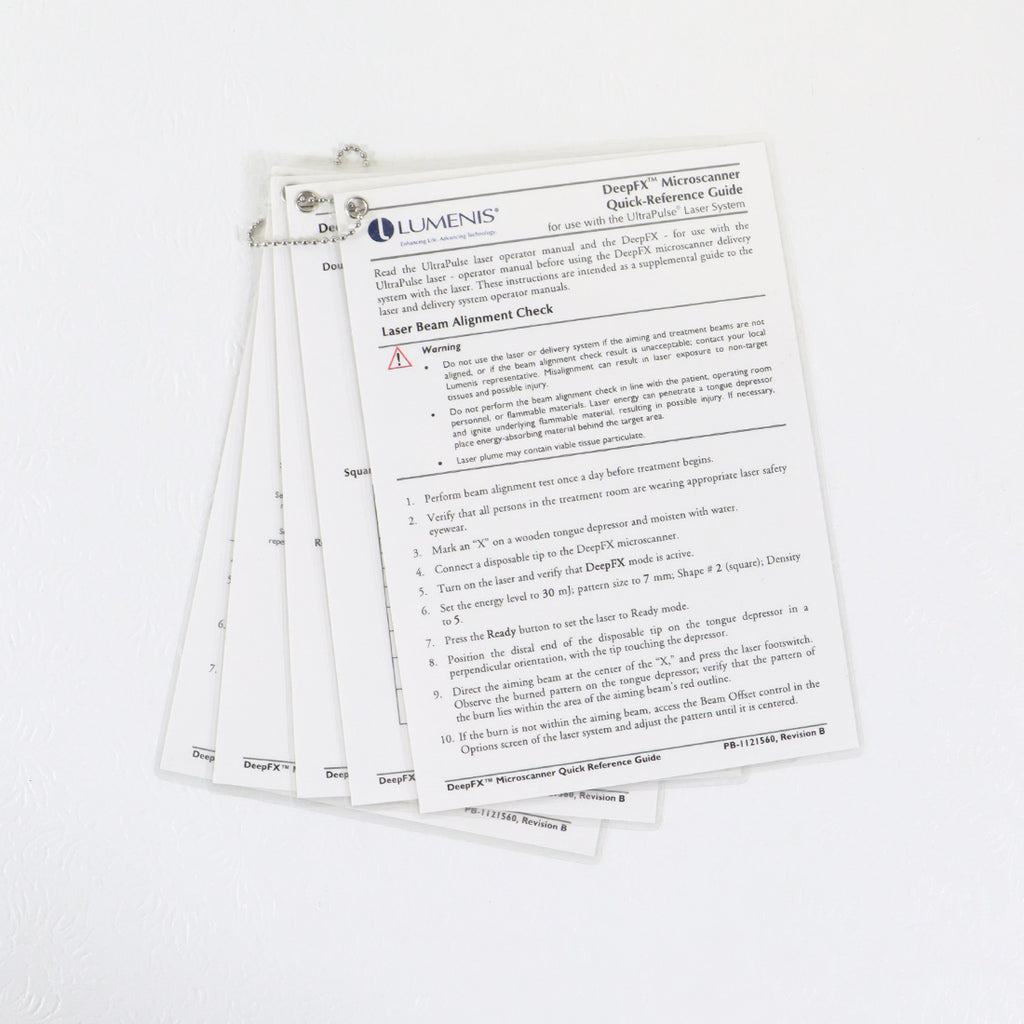 Lumenis DeepFX MicroScanner Quick-Reference Guide - UltraPulse PB-1121560