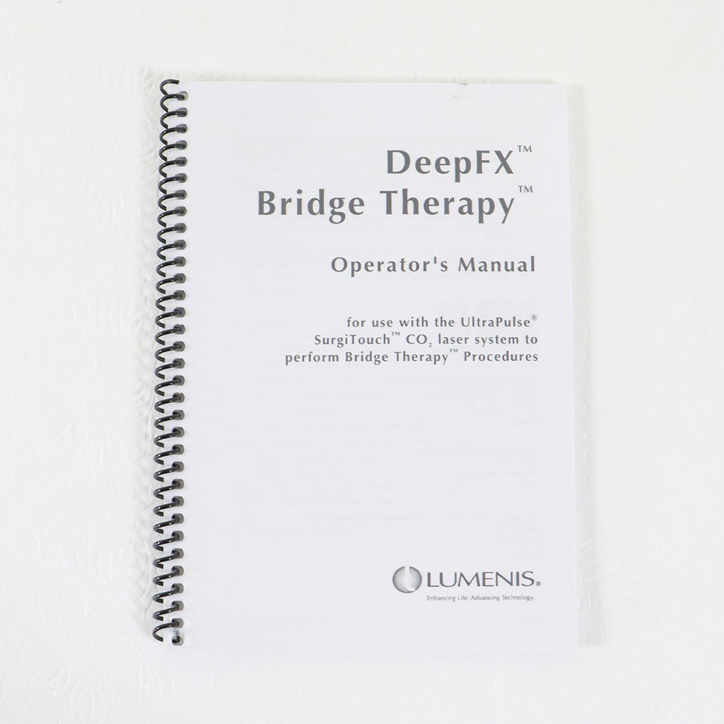 LUMENIS DeepFX TM, Bridge Therapy, Operators Manual PB-1009720 Rev. A
