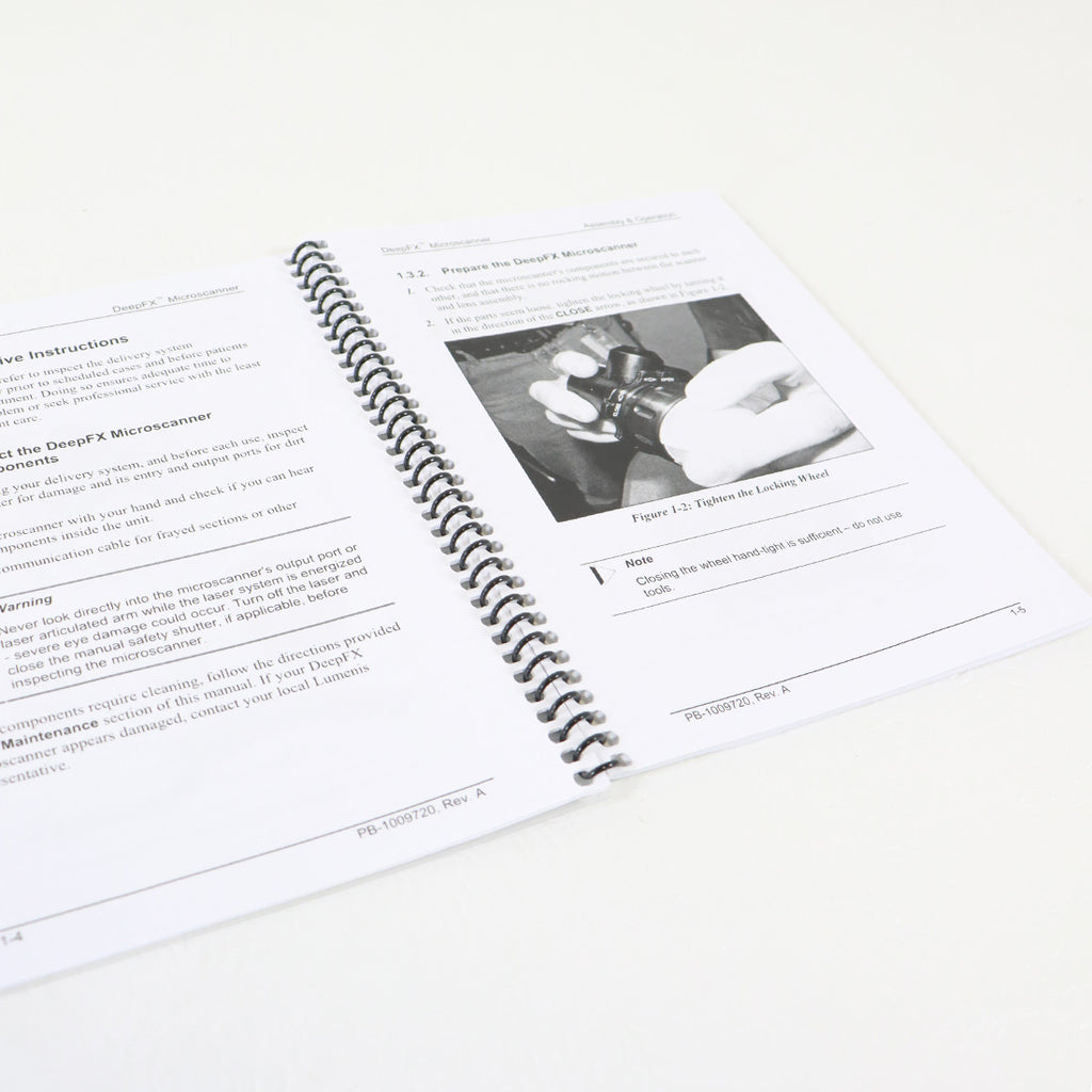 LUMENIS DeepFX TM, Bridge Therapy, Operators Manual PB-1009720 Rev. A