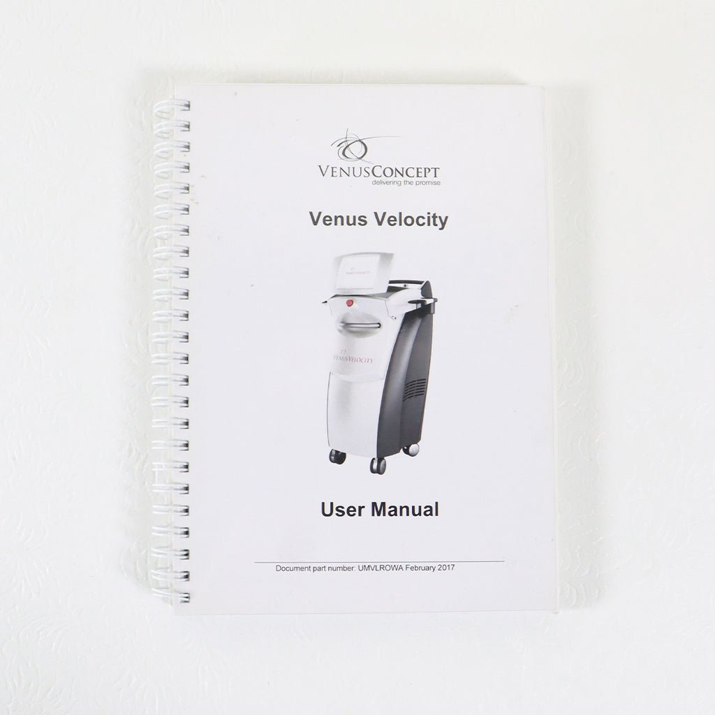 VenusConcept Venus Velocity Diode Laser User Manual Operator Guide UMVLTOWA