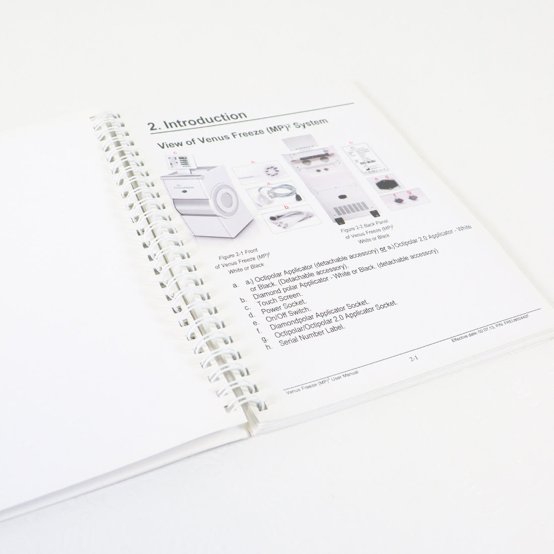 VenusFreeze MP2 Operator Manual Venus Concept User Guide FREU802442F