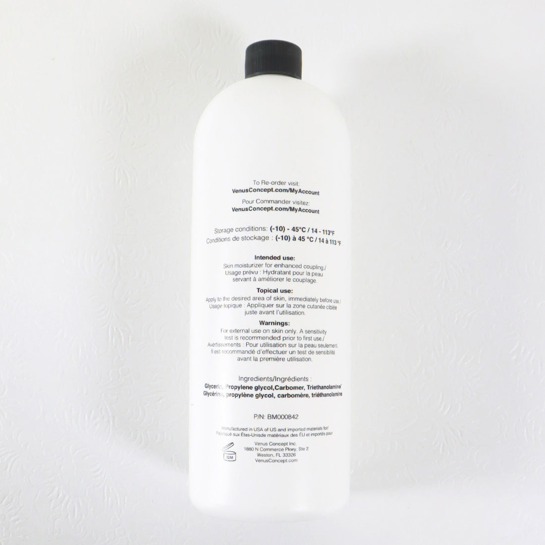 VenusConcept GLIDE RF Treatment Coupling Skin Gel 32oz EXP2026 With Pump