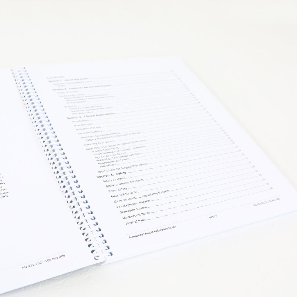 2020 Cynosure TempSure Clinical Reference Guide Manual 921-7020-100 Rev 006
